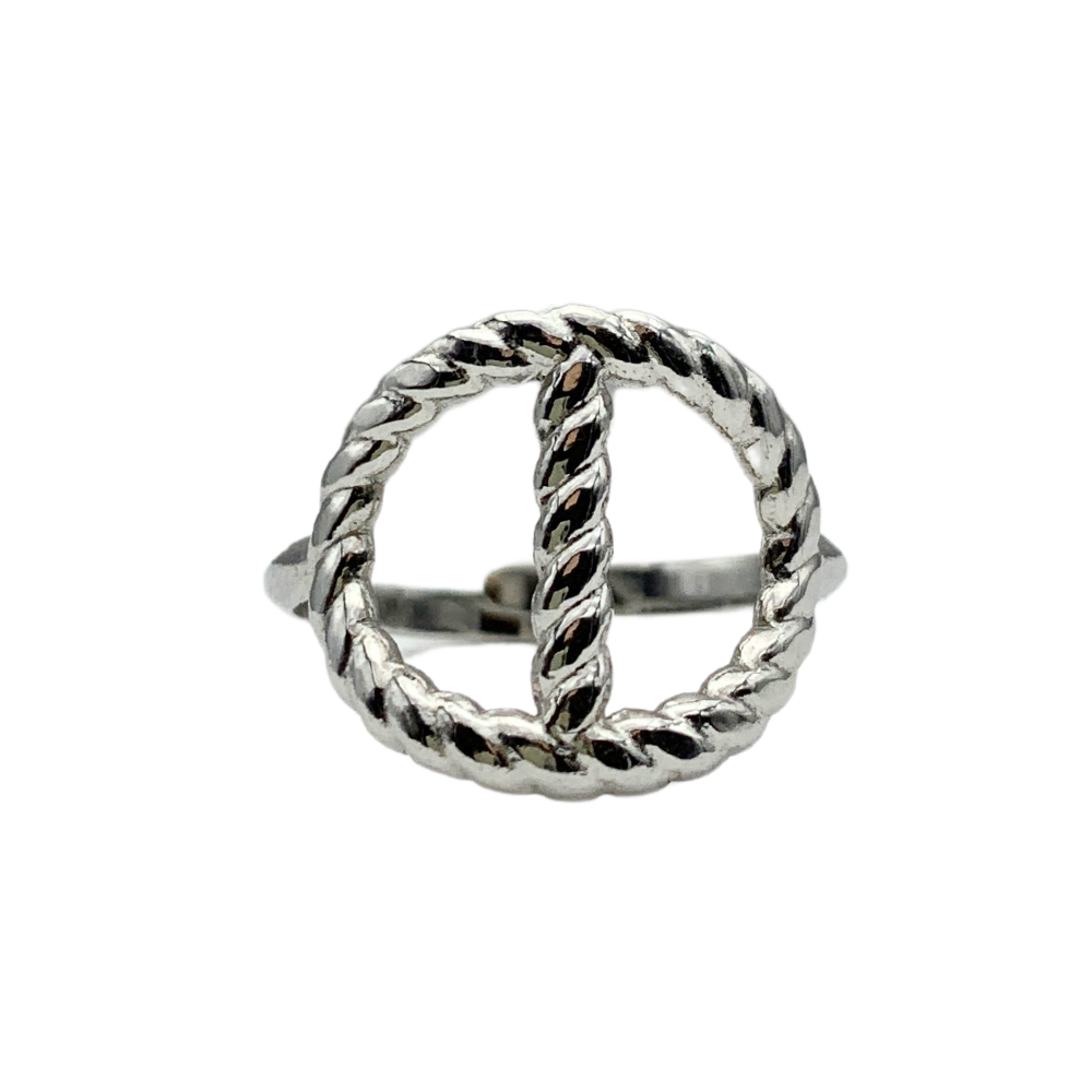 Anello Tondo in Acciaio Silver - WJ Gioielli