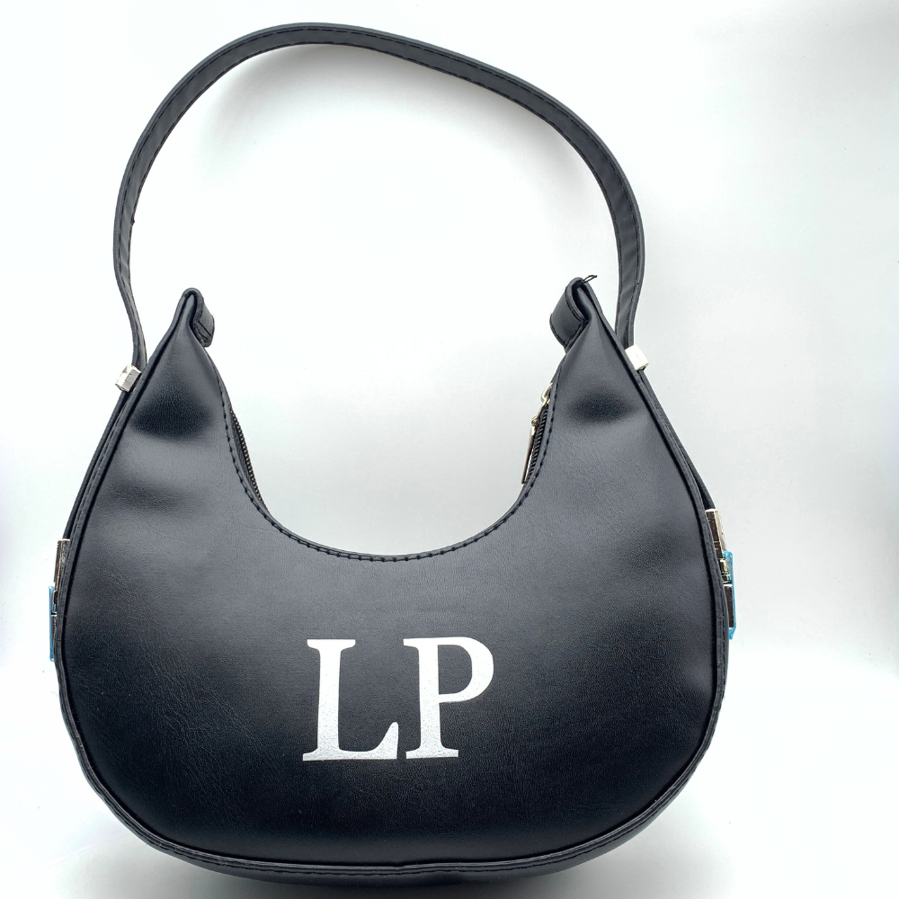 Bag Luna a Spalla Nera Personalizzabile - WJ Gioielli