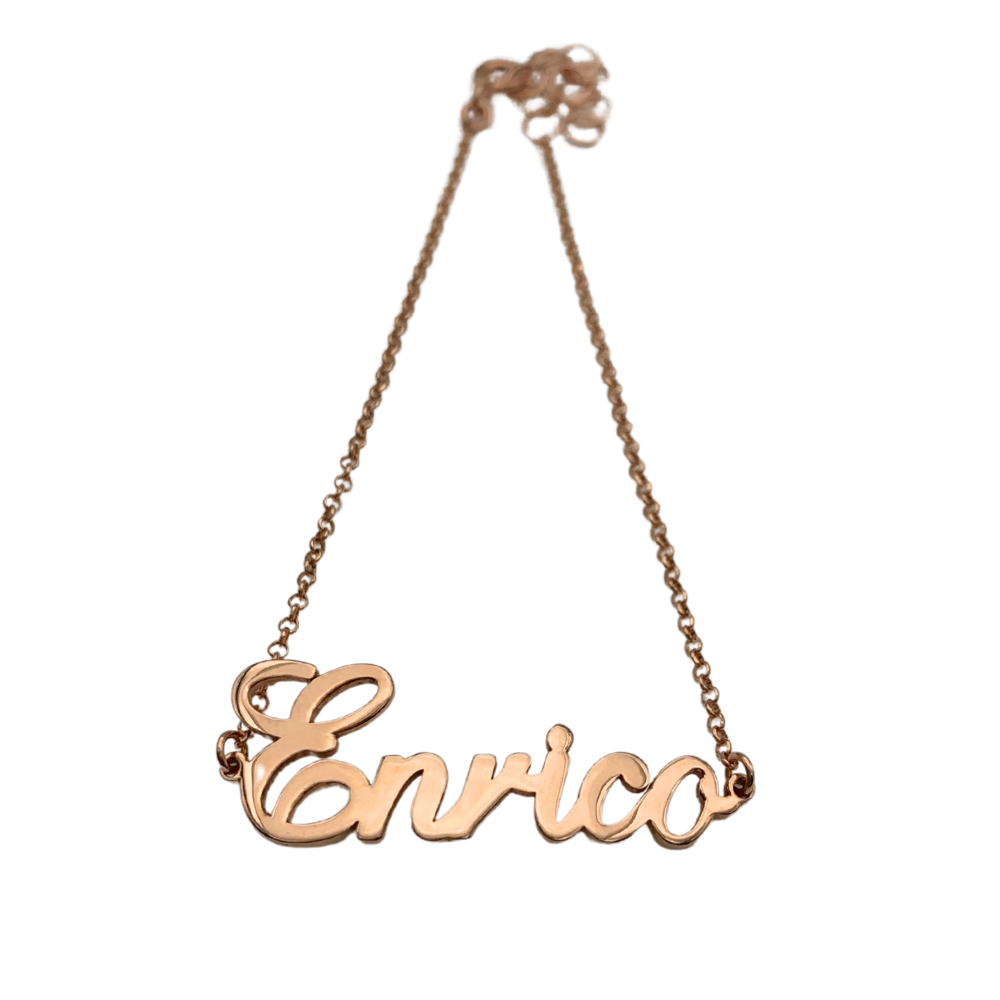 Bracciale con Nome Corsivo Personalizzabile - WJ Gioielli