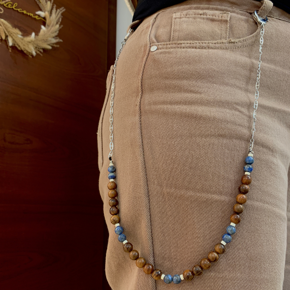 Catena per i Jeans Manetta in Acciaio Silver