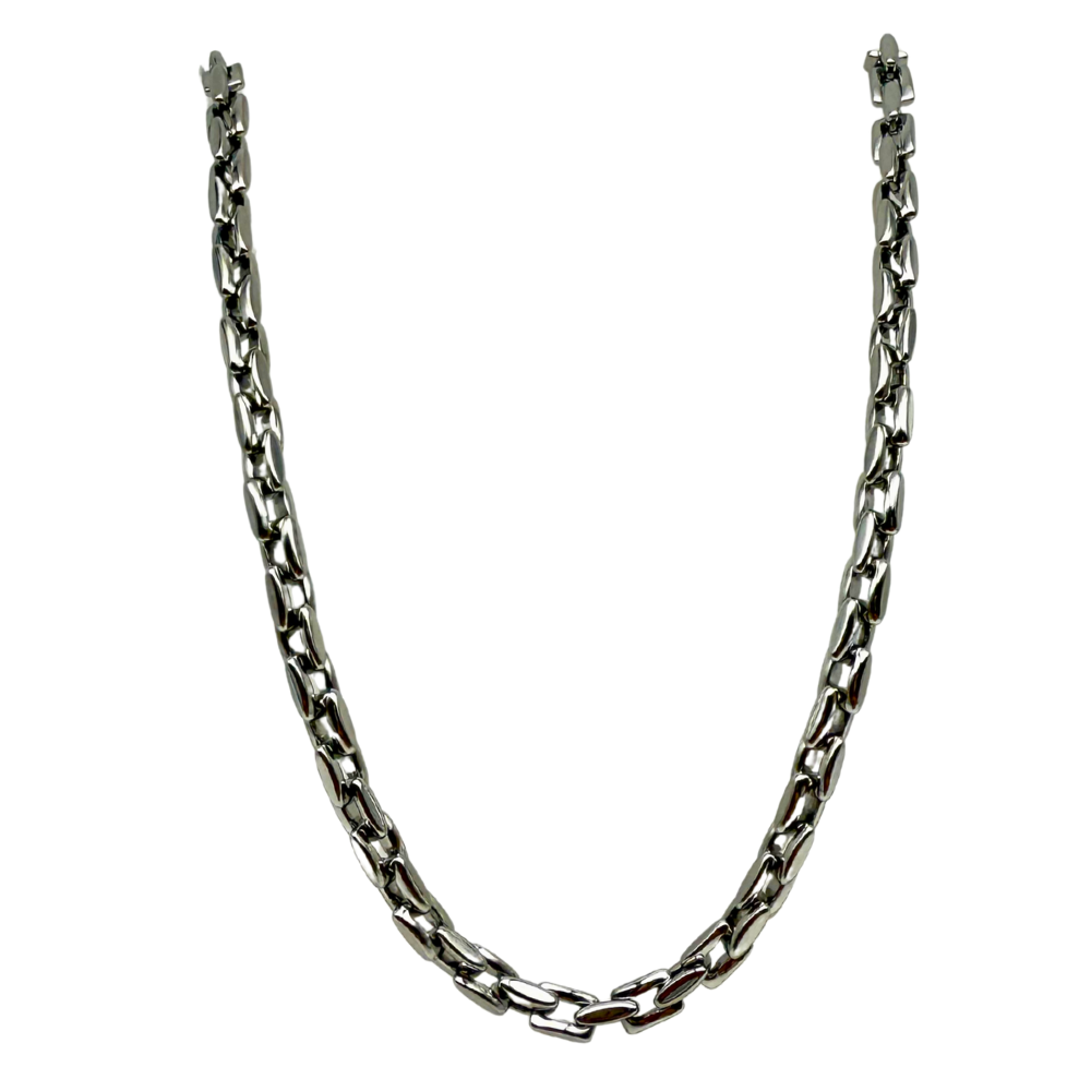 Collana Link in Acciaio Silver