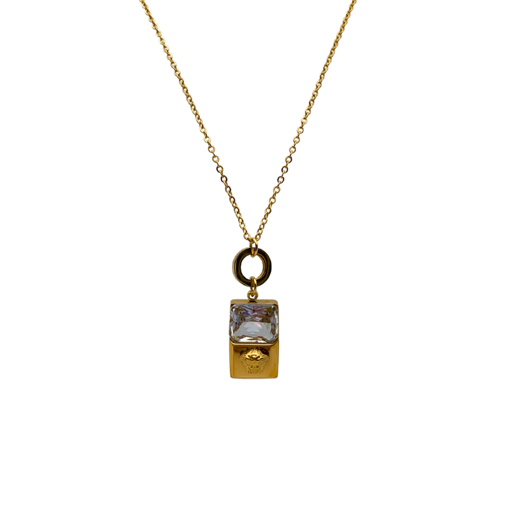 Collana Celestial Grace in Acciaio Gold