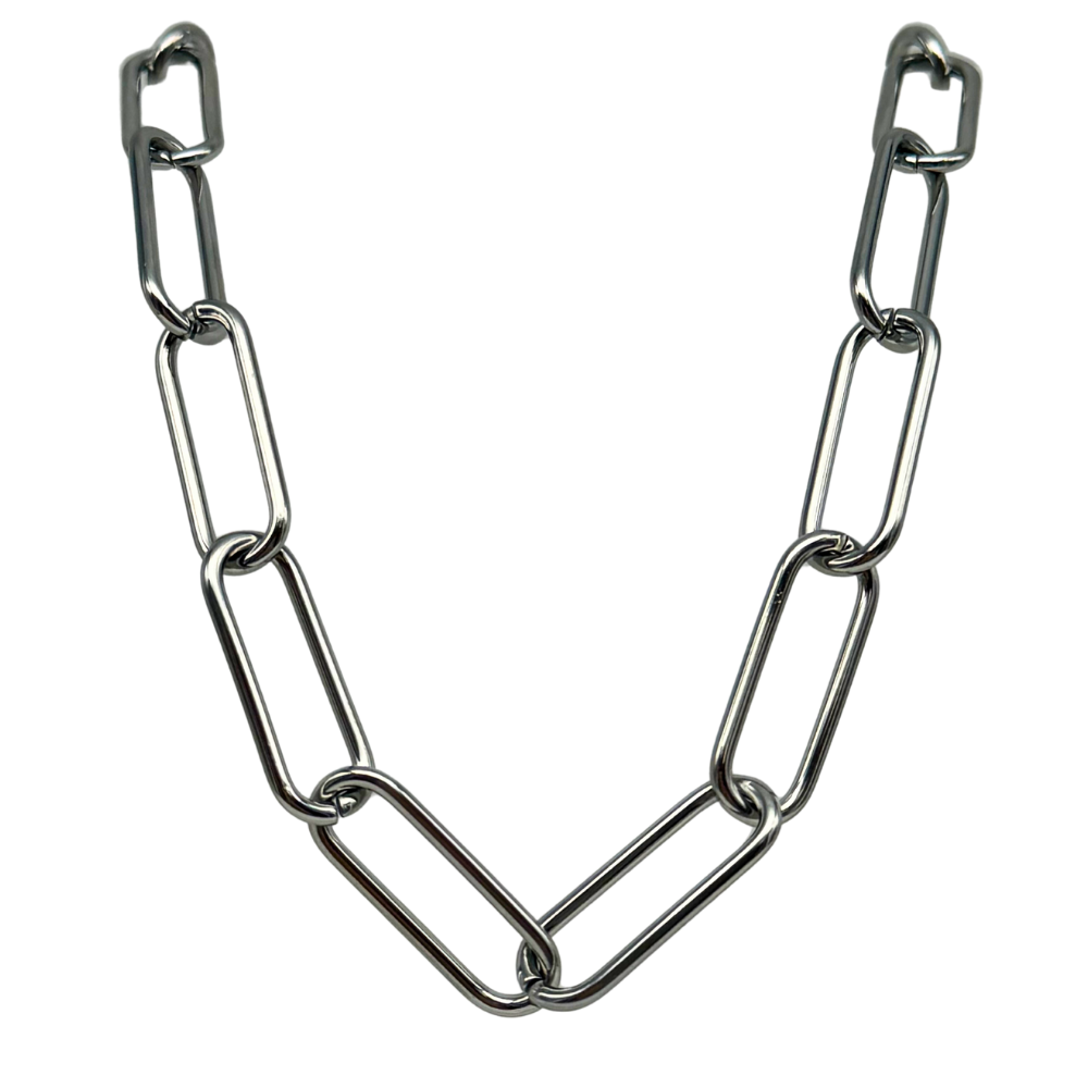 Collana Catena Minimal in Acciaio Silver
