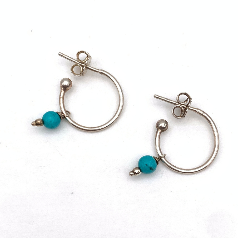 Hoops Pietra Azzurra in Argento Silver