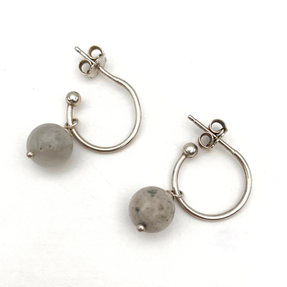 Hoops Pietra Grigia in Argento Silver