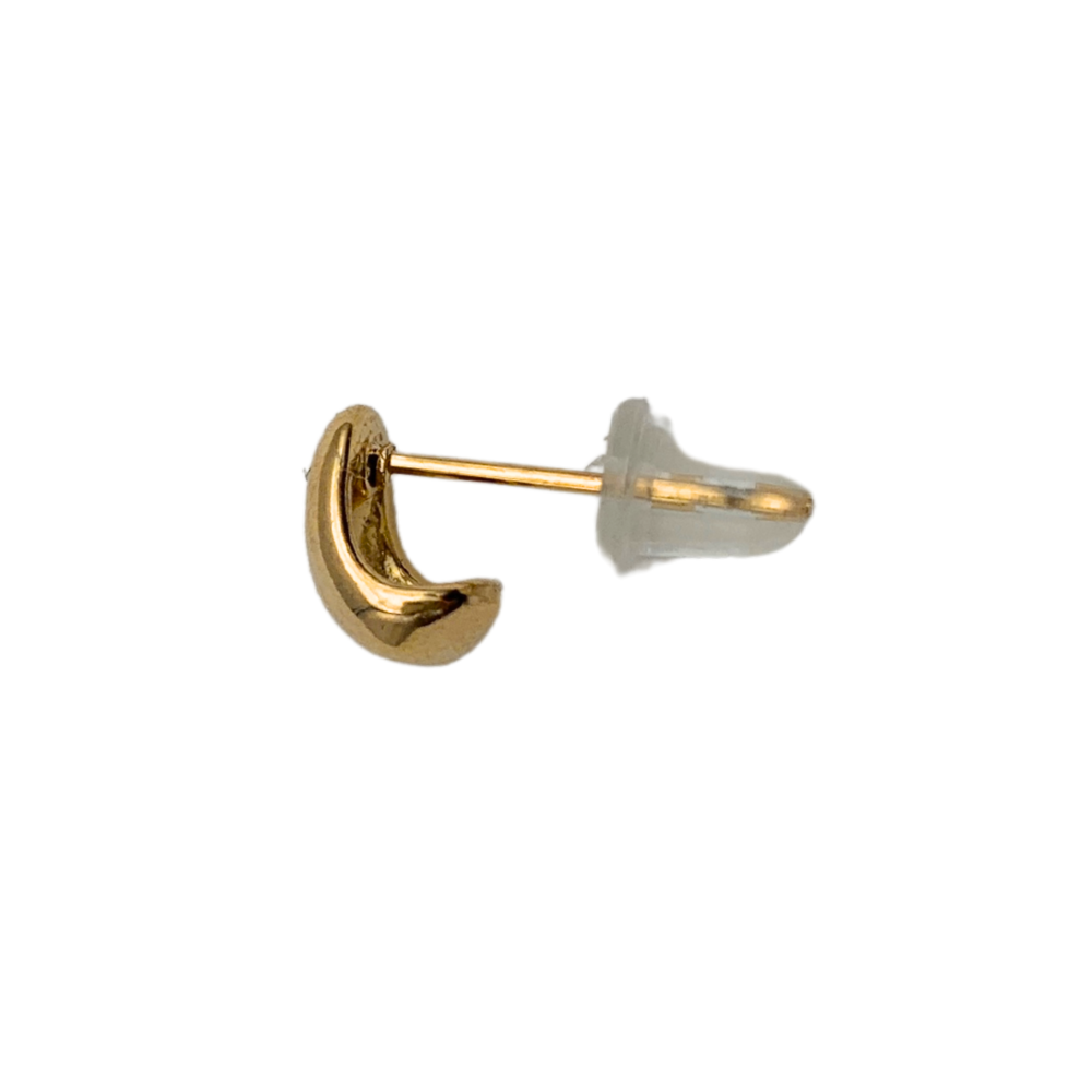 Mono Orecchino Stone in Acciaio Gold