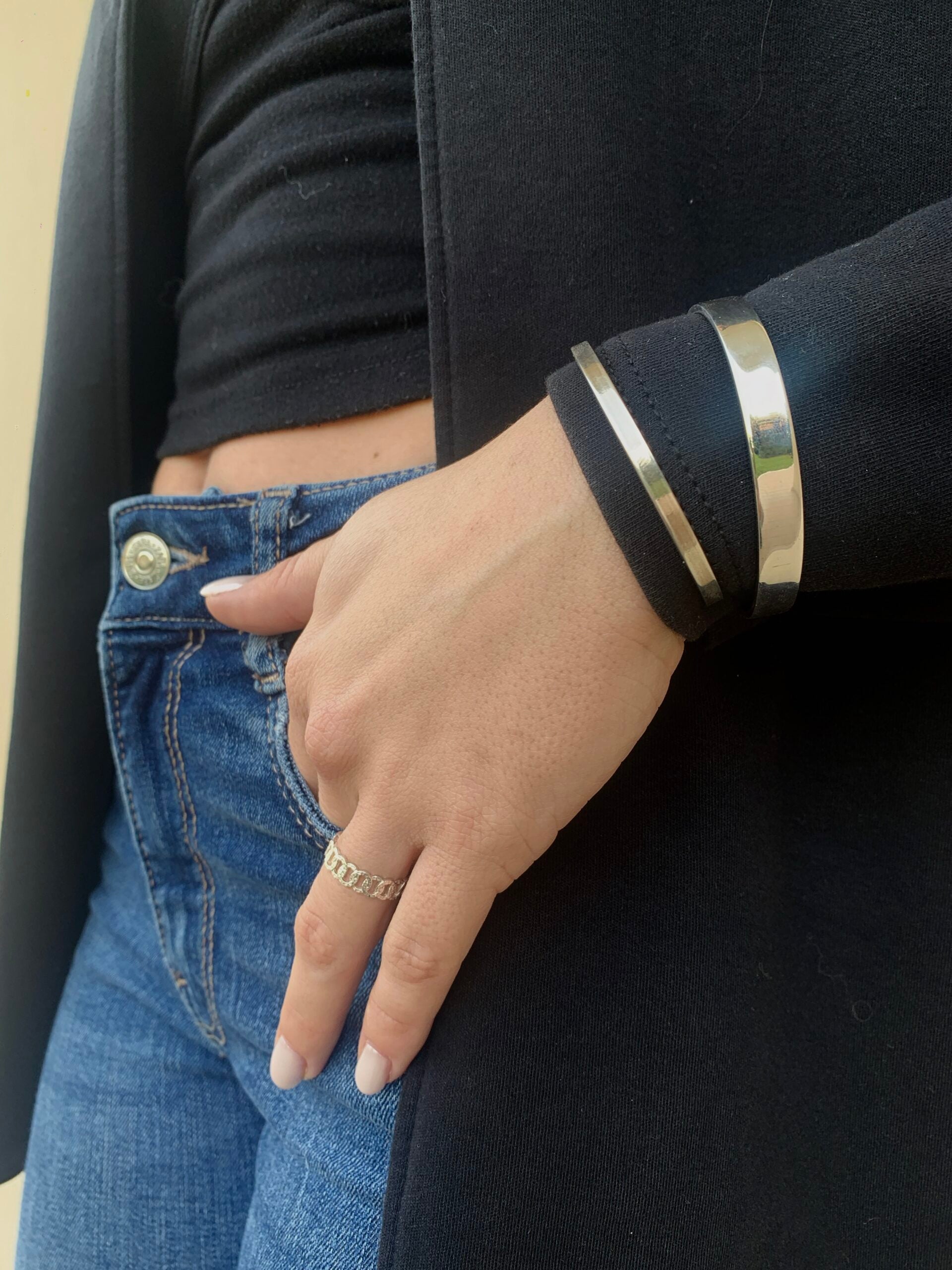 Bracciale Bangle Mini Rigido in Argento925 - WJ Gioielli