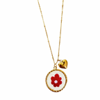 Collana Flower in Acciaio Gold