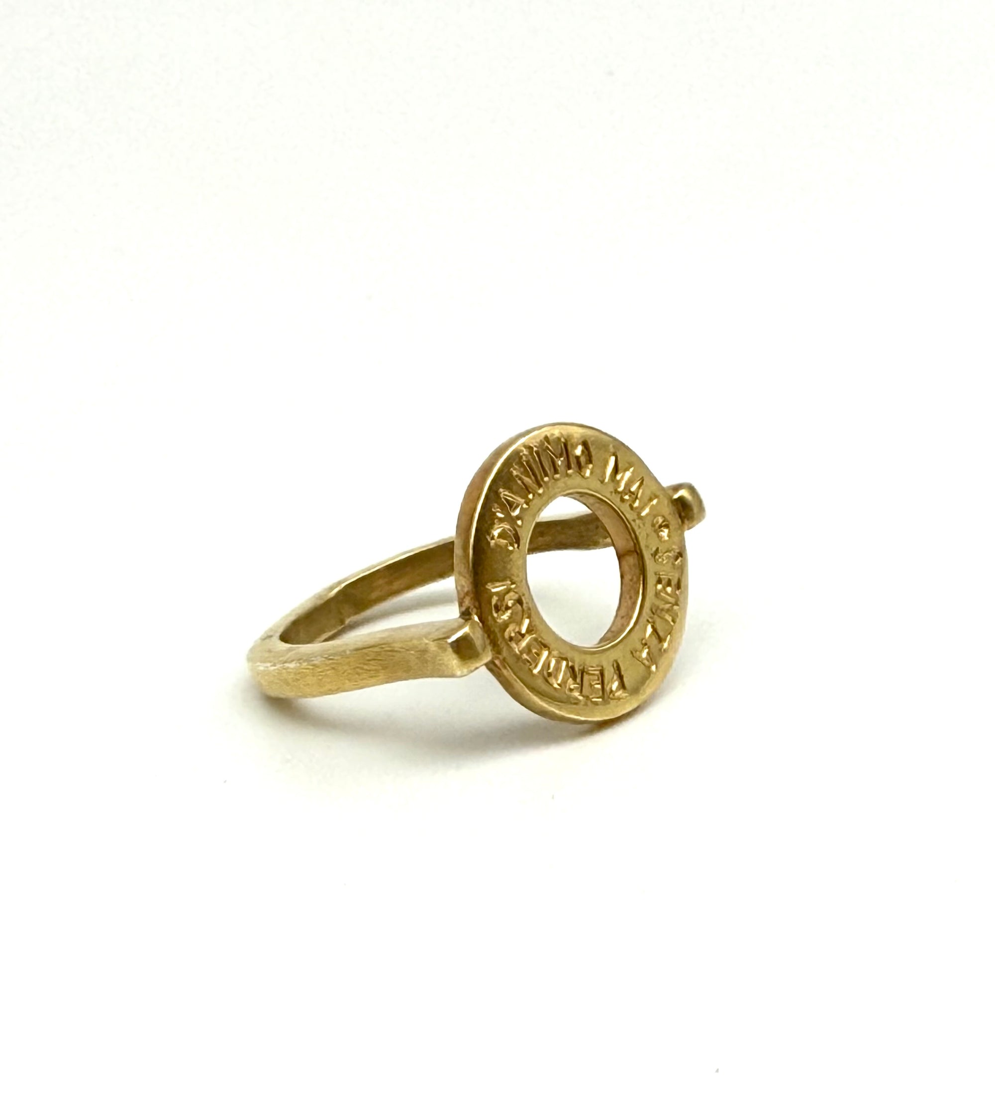 Anello Rondella della Vita in Argento Artigianale con Incisione Personalizzabile