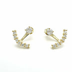 Orecchini Doppi Placcati Oro18K