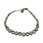 Bracciale Lumière in Acciaio Silver con Pepite Lisce e Zirconi