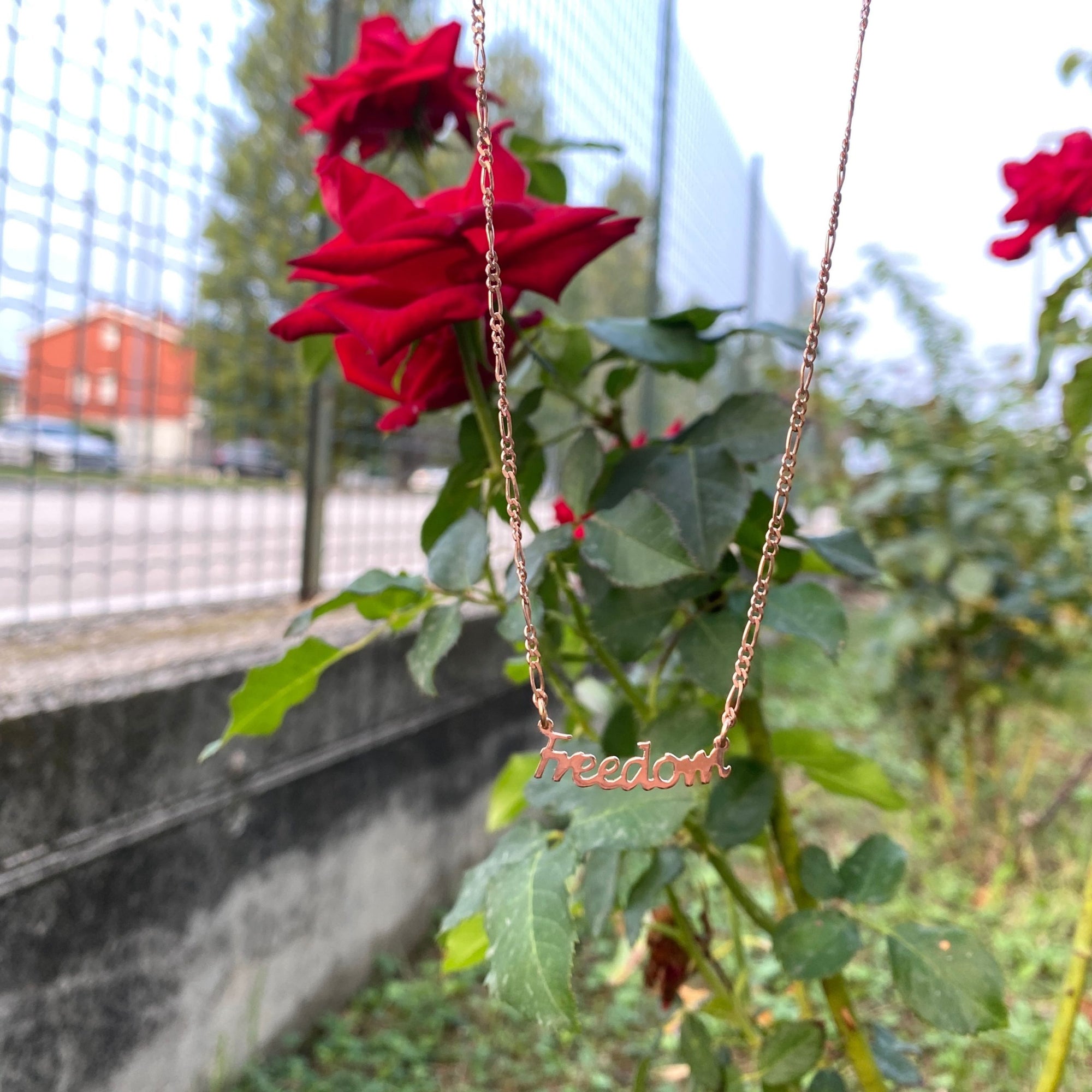 Collana Freedom in Argento Rosè