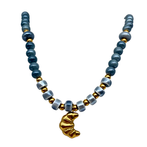 Collana Colazione a Parigi in Acciaio Gold