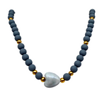 Collana Cuore di Nebbia in Acciaio Gold