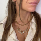 Collana Eleganza Dorata in Acciaio Gold