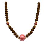 Collana Radice di Rosa in Acciaio Gold