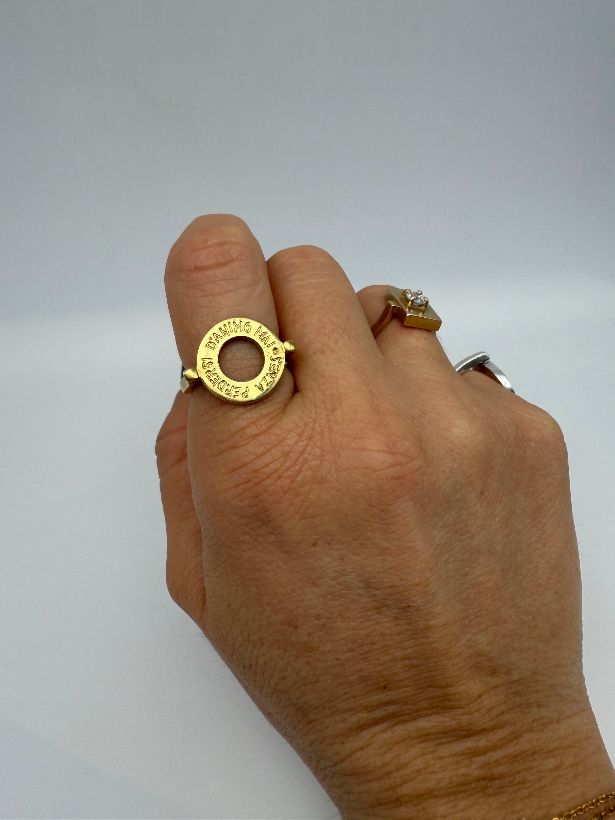 Anello Rondella della Vita in Argento Artigianale con Incisione Personalizzabile