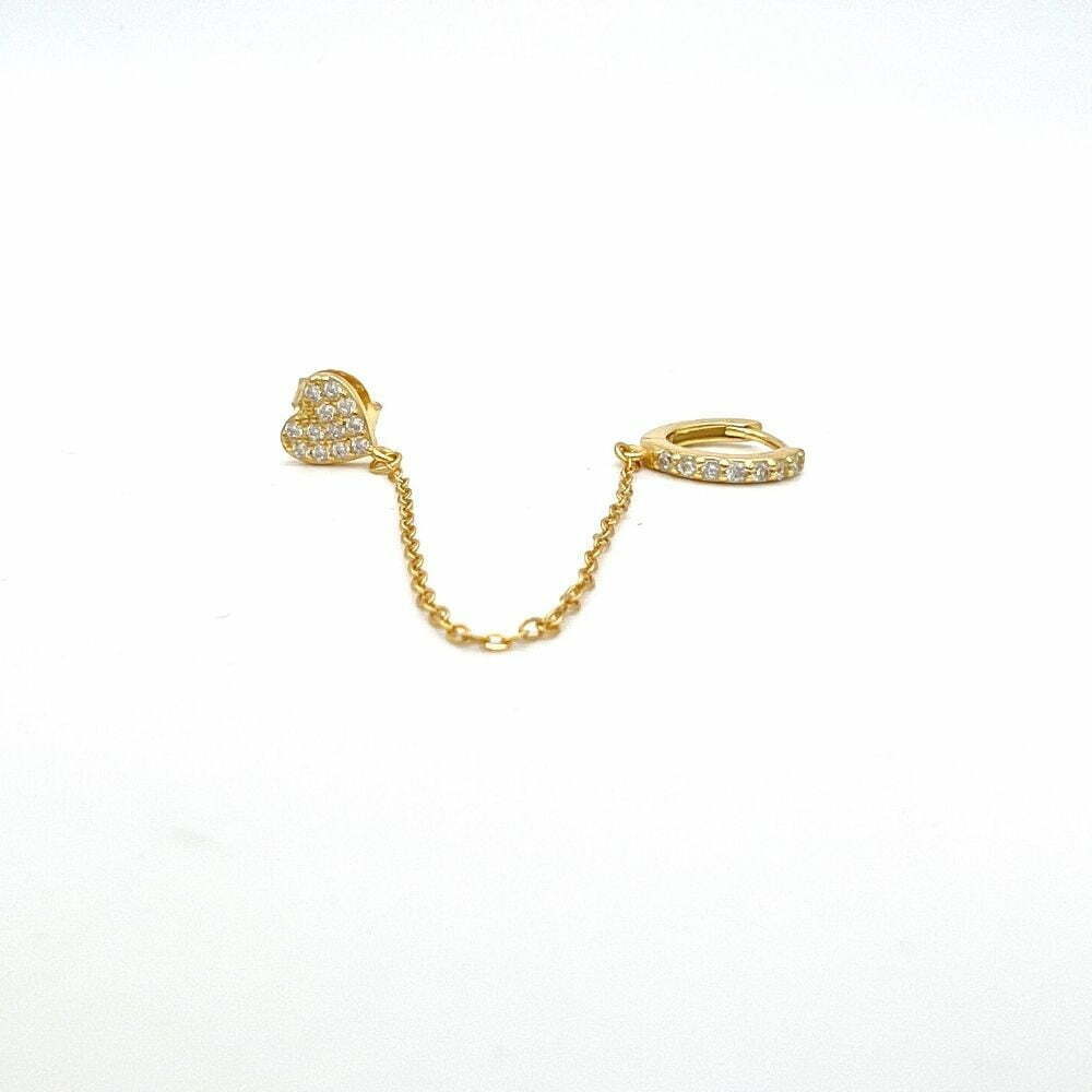doppio orecchino gold