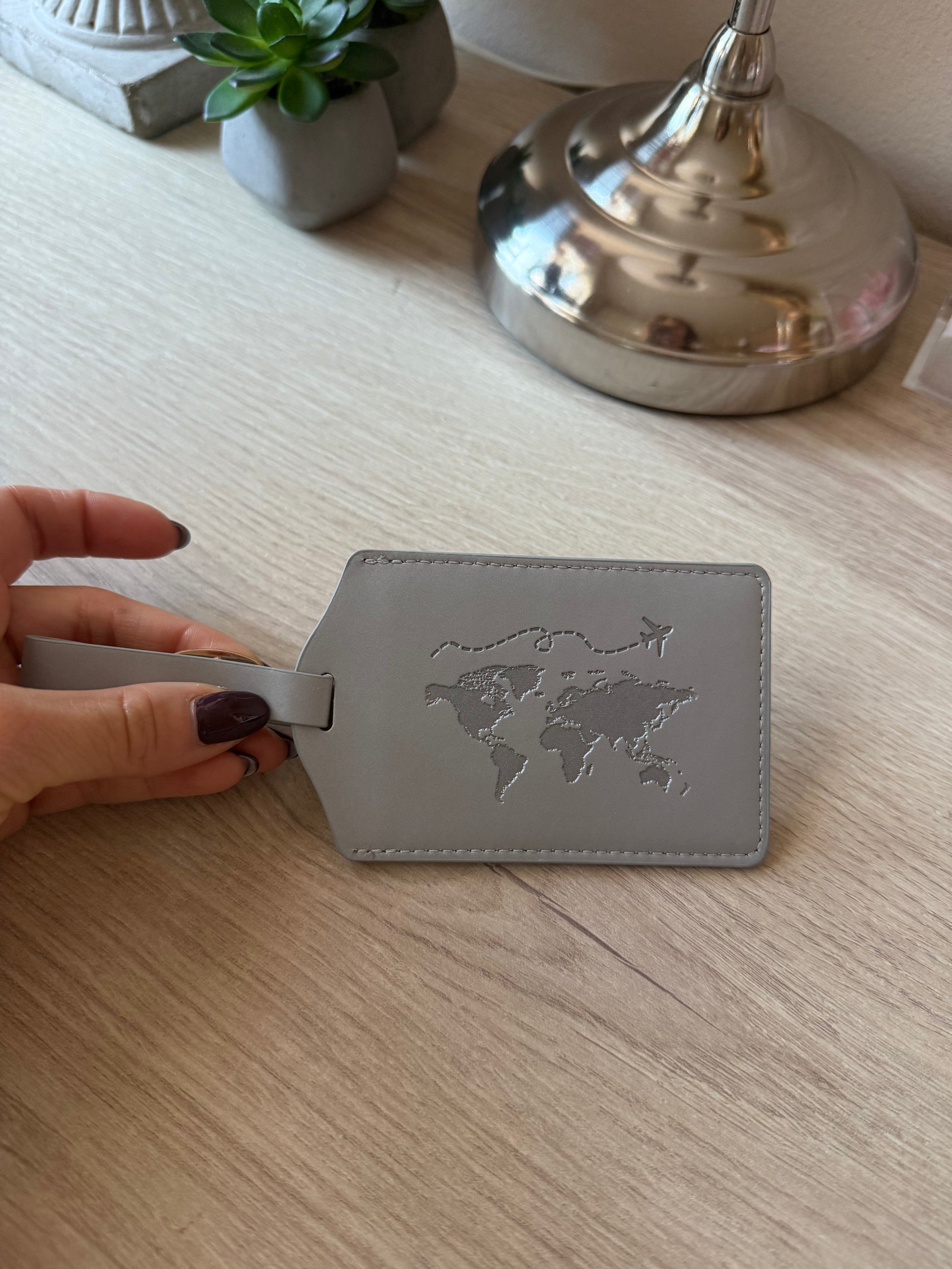 Etichetta Argento per Bagagli Personalizzabile