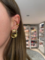 Orecchini Golden Waves in Acciaio Gold