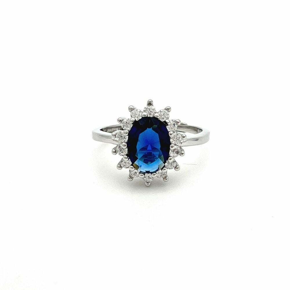 Anello Kate Blu in Argento Silver - WJ Gioielli