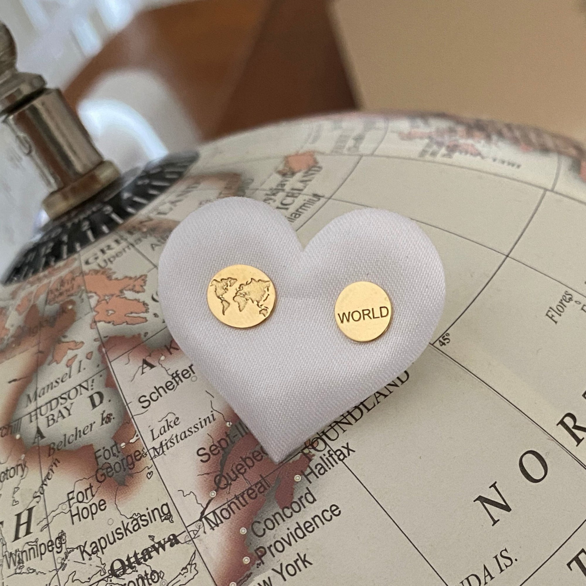 Orecchini World in Argento Gold