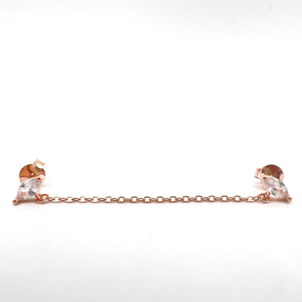 Doppia Goccia Rosè con Catenella