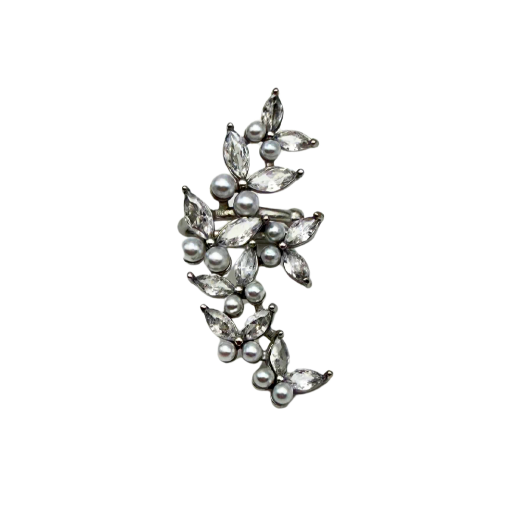 Ear Cuff Giardini di Luce in Acciaio Silver