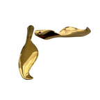 Orecchini Onde Dorate in Acciaio Gold
