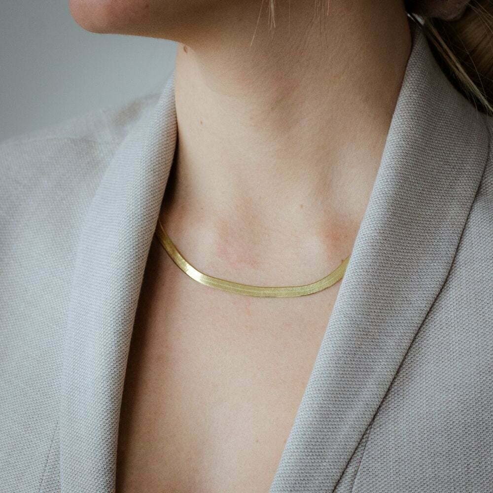 Collana Piatta Gold