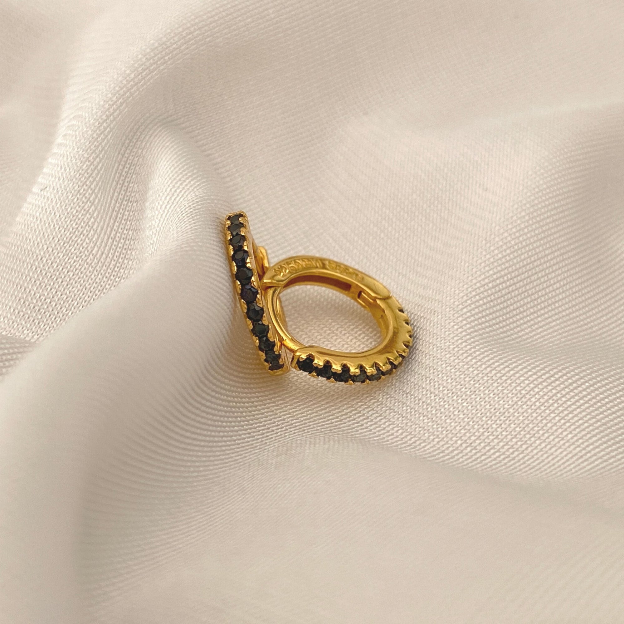 Sparkle Hoops Black