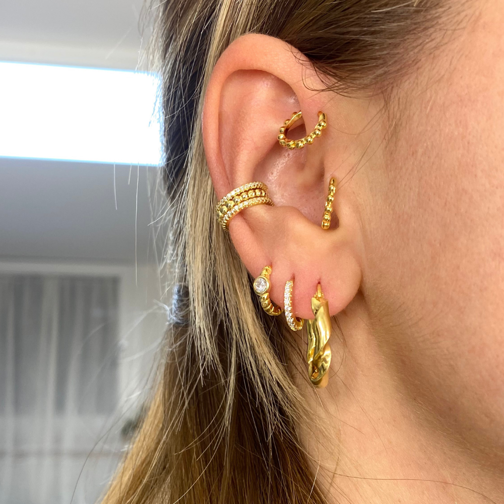 Torchon Infinity Hoops