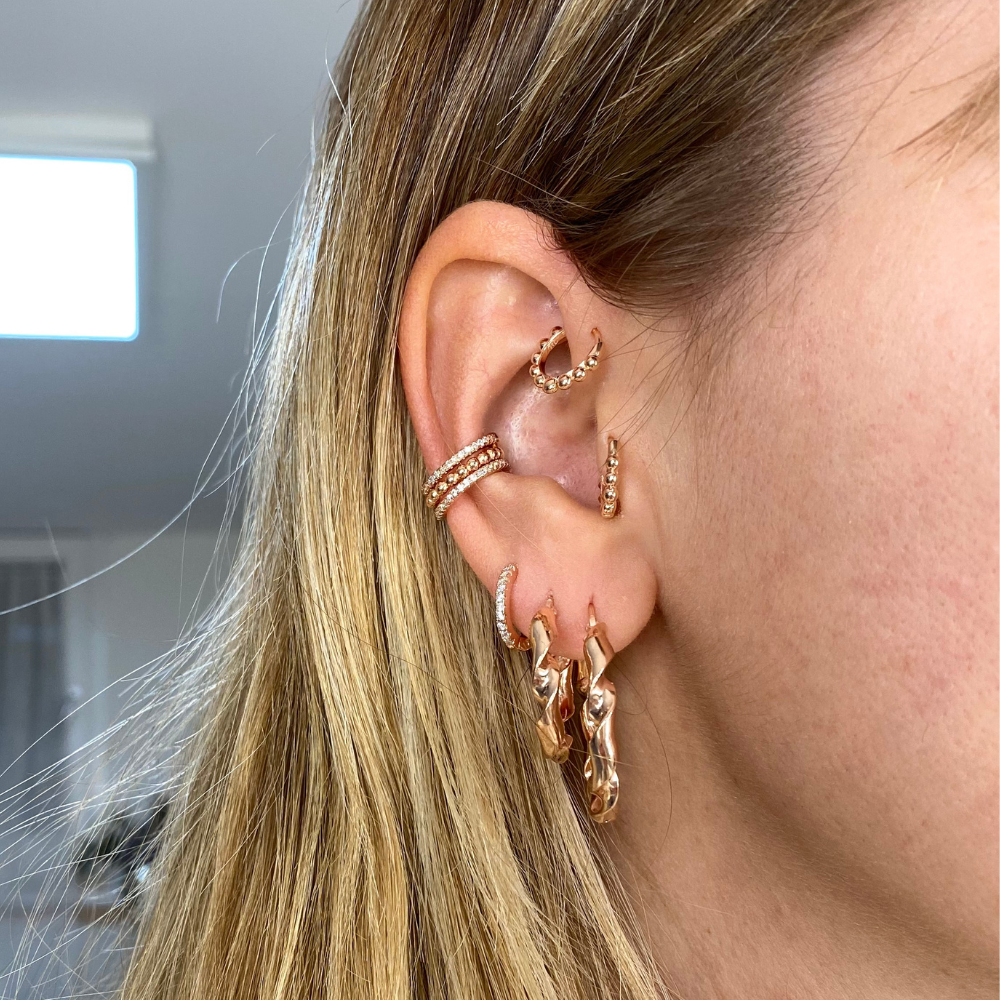Torchon Infinity Hoops (Mini)