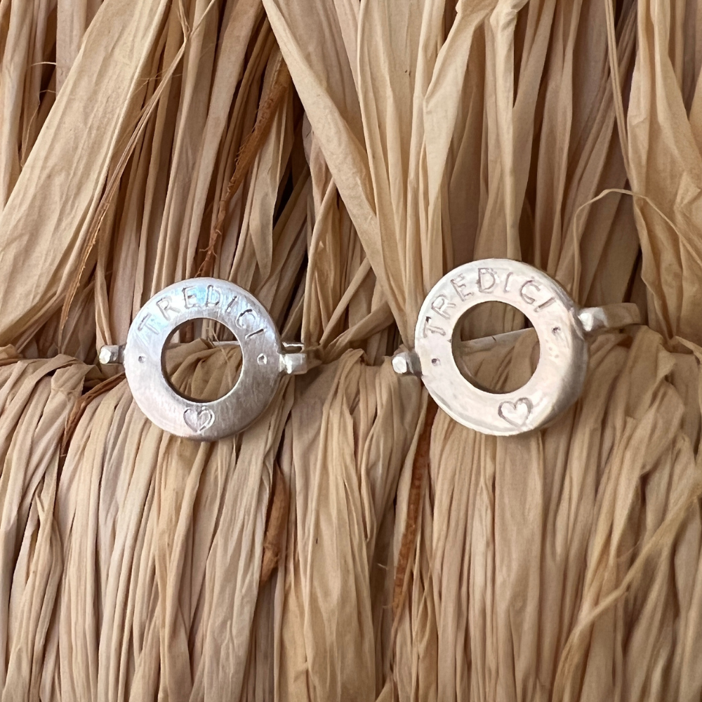 anelli rondella di coppia in argento 925