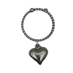 Anello Melodia del Cuore in Acciaio Silver - WJ Gioielli