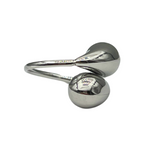 Anello Two Drops in Acciaio Silver - WJ Gioielli