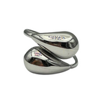 Anello Two Drops in Acciaio Silver - WJ Gioielli