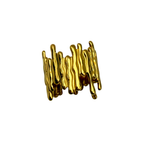 Anello a Fascia Golden Lines in Acciaio Gold