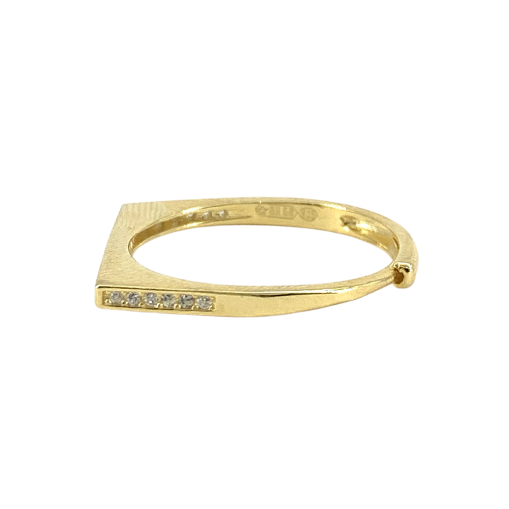 Anello Barretta Glimmering in Argento Gold - WJ Gioielli