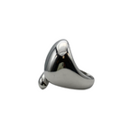 Anello Contrariè Big in Acciaio Silver - WJ Gioielli
