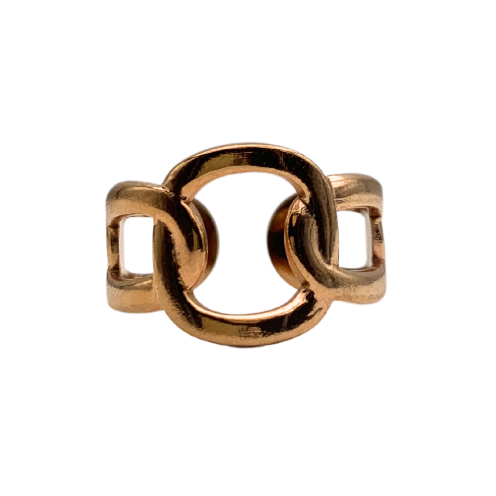 Anello Chain in Acciaio Rosè - WJ Gioielli