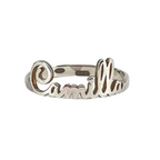 Anello con Nome Personalizzabile in Argento - WJ Gioielli