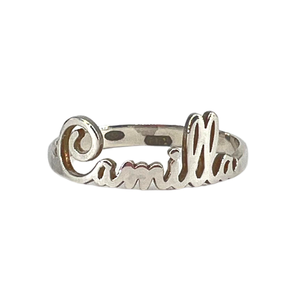 Anello con Nome Personalizzabile in Argento - WJ Gioielli