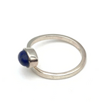 Anello Contrariè Pietra Blu in Argento Silver - WJ Gioielli