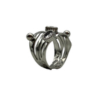 Anello Costellazione in Acciaio Silver