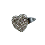 Anello Love con Strass in Acciaio Silver