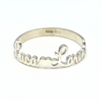 anello in argento 925 personalizzabile con doppio nome