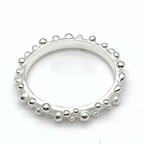 Anello Fedina Bubble in Argento Silver - WJ Gioielli