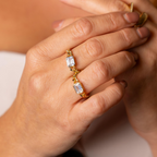 Anello Glimmering in Argento Gold - WJ Gioielli