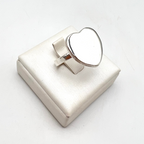 anello in argento con cuore heart